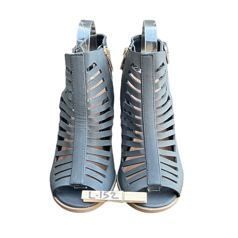 Dolce Vita Dolcetta Gray Ankle Block Heel Sandal Womens Shoes Size 8 - Picture 7 of 11